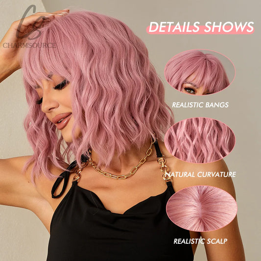 BOBO Synthetic Wigs Short Natural Wave