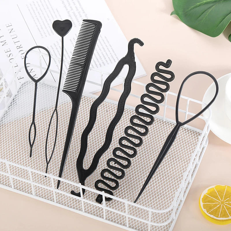 Multifunctional Hair Styling Tool Set - 6 Pcs